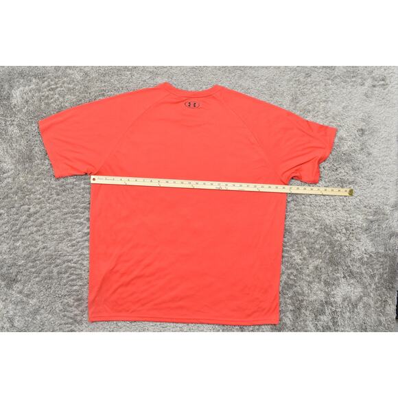 Under Armour 3XL Red T-Shirt Men's Polyester Loose Heatgear Gym run - Picture 4 of 8